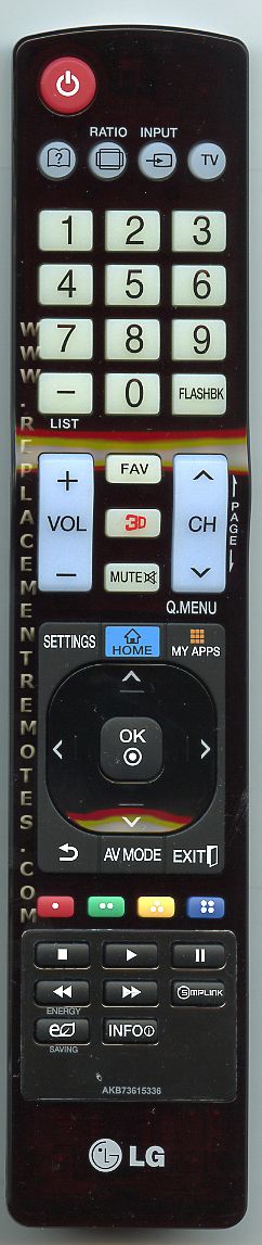 LG AKB73615336 TV Remote Control