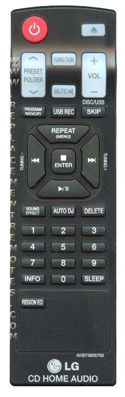 LG AKB73655703 Audio Remote Control