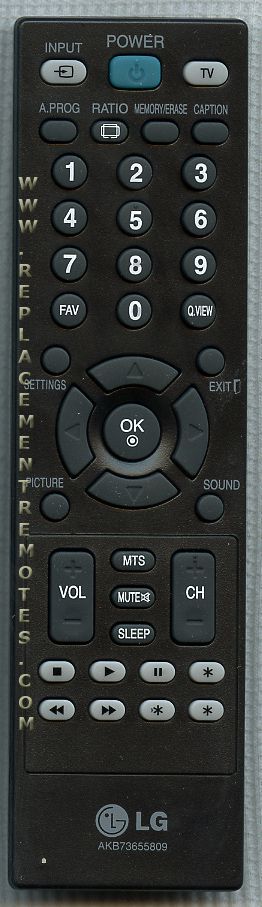 LG AKB73655839 TV Remote Control