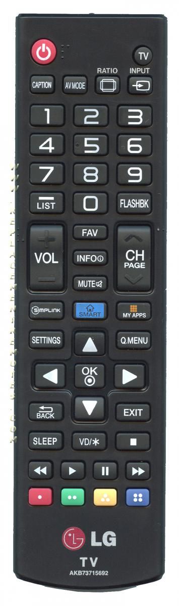 LG AKB73715692 TV Remote Control