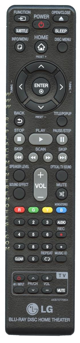 LG AKB73775804 Home Theater Remote Control