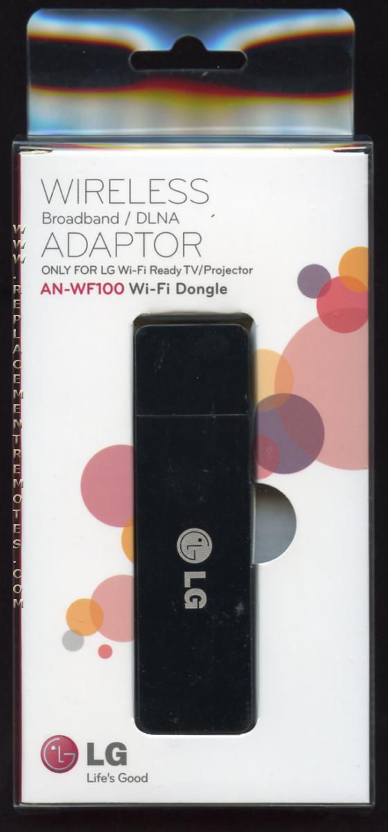 LG ANWF100 WIFI DONGLE TV Remote Control USB Dongle