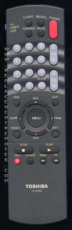 Toshiba CT9793 TV Remote Control