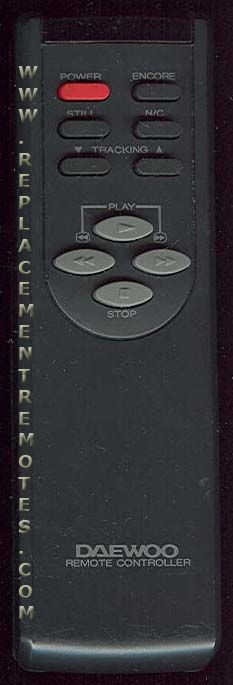 Daewoo DA001 VCR Remote Control