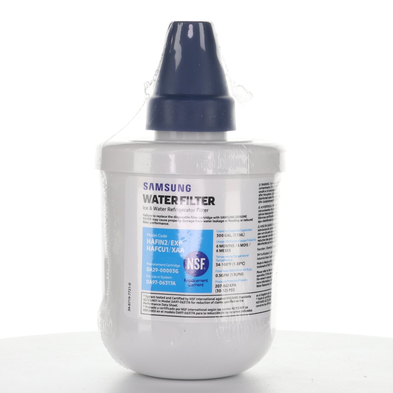 Samsung HAFIN2/EXP Genuine replacement Refrigerator Water Filter - DA29-00003G