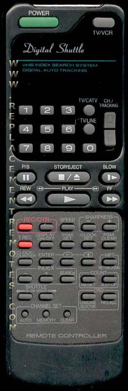 Daewoo DAEDS VCR Remote Control