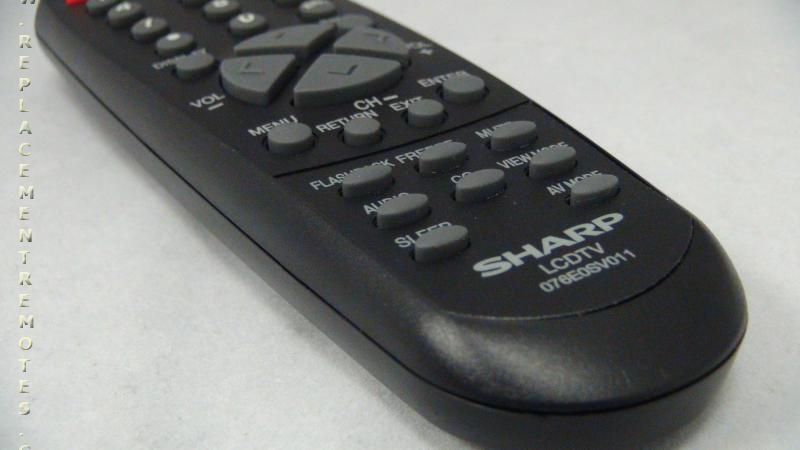 Sharp 076E0SV011 TV Remote Control