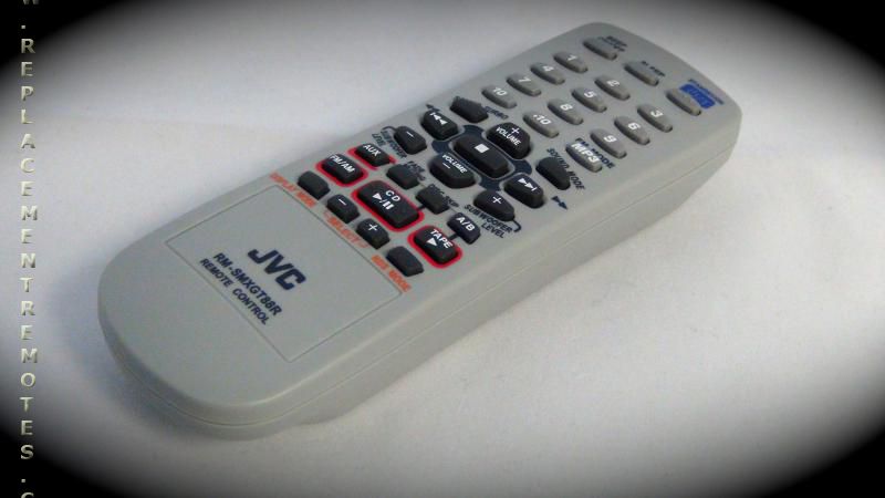 JVC RMSMXGT88R Audio Remote Control