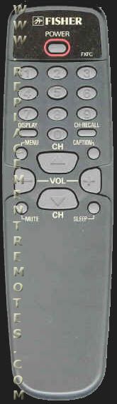 Fisher FXFC TV Remote Control