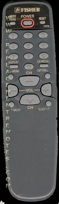 Fisher FXFM TV Remote Control