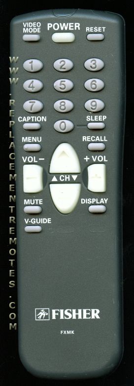 Fisher FXMK TV Remote Control