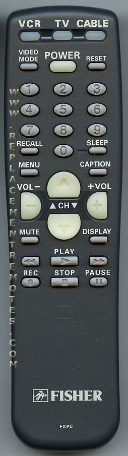 Fisher FXPC TV Remote Control