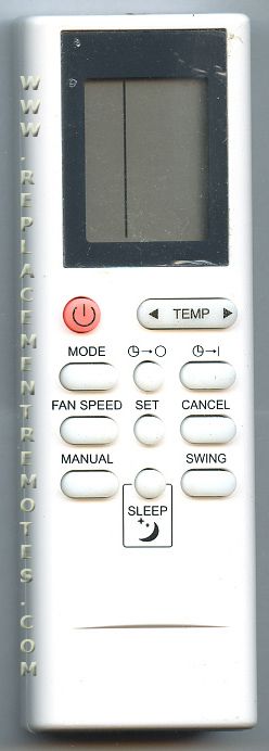 Generic GZ24BE1 Air Conditioner Remote Control