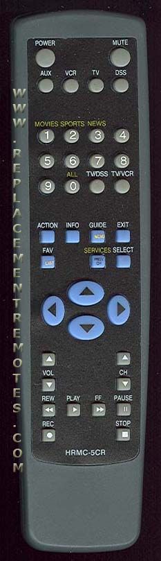 Anderic HRMC5 for Hughes Satellite Remote Control