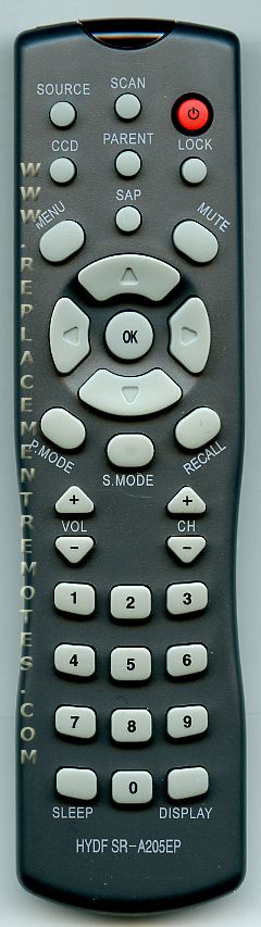 Polaroid HYDFSRA205EP TV Remote Control