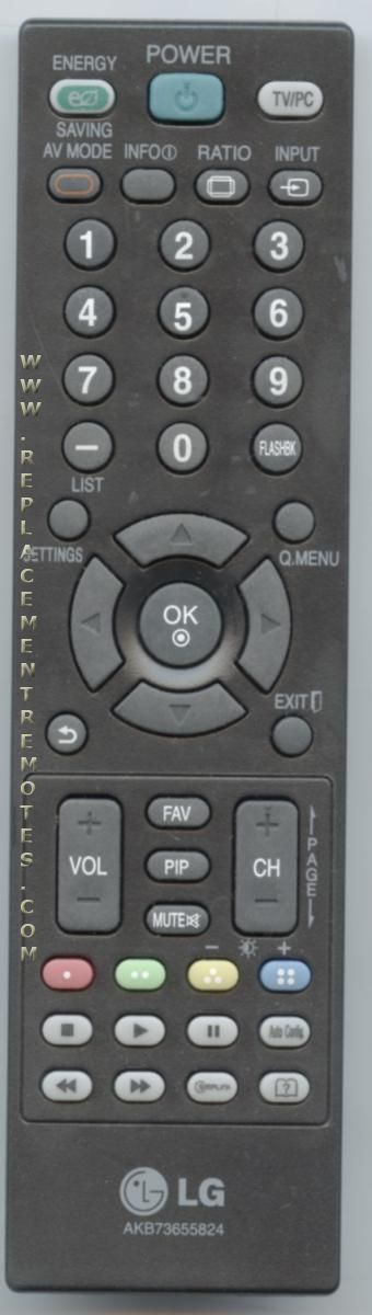 LG AKB73655824 TV Remote Control