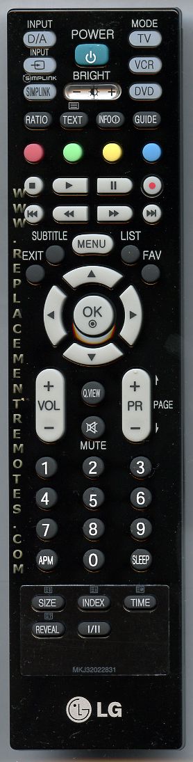 LG MKJ32022831 TV Remote Control