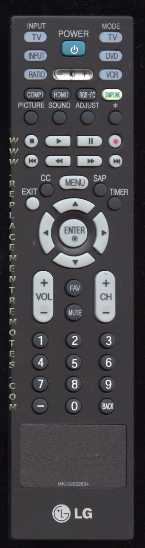 LG MKJ32022834 TV Remote Control