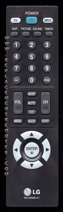 LG MKJ36998101 TV Remote Control