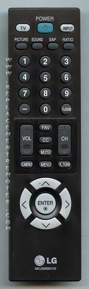 LG MKJ36998105 TV Remote Control