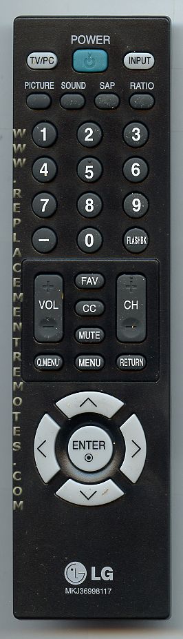 LG MKJ36998117 TV Remote Control