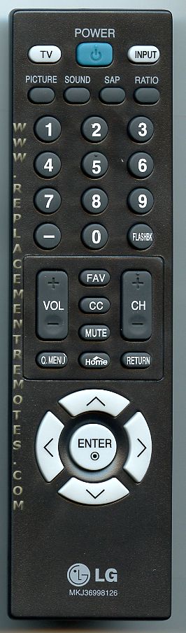 LG MKJ36998126 TV Remote Control