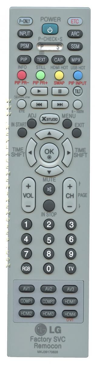 LG MKJ39170828 Master/Service TV Remote Control