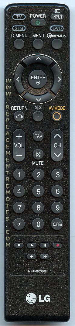 LG MKJ40653808 TV Remote Control