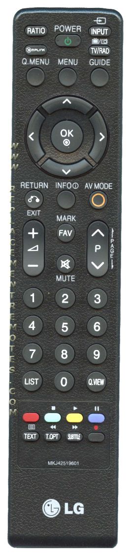 LG MKJ42519601 TV Remote Control