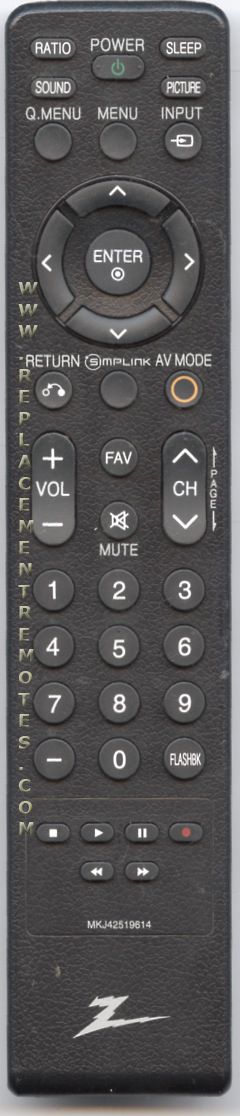 LG MKJ42519614 TV Remote Control