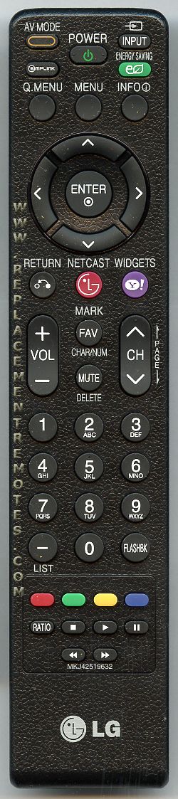 LG MKJ42519632 TV Remote Control