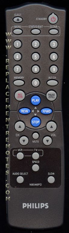 Philips N9046PD TV/VCR Remote Control