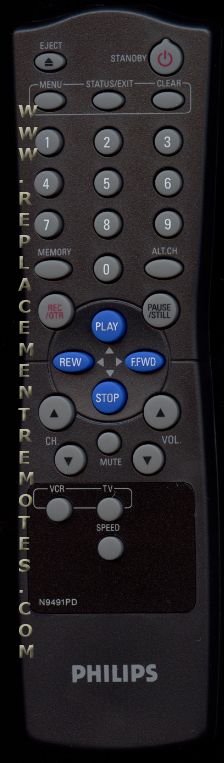 Philips N9491PD TV/VCR Remote Control