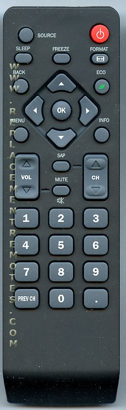 Funai NH001UD Emerson Sylvania TV Remote Control