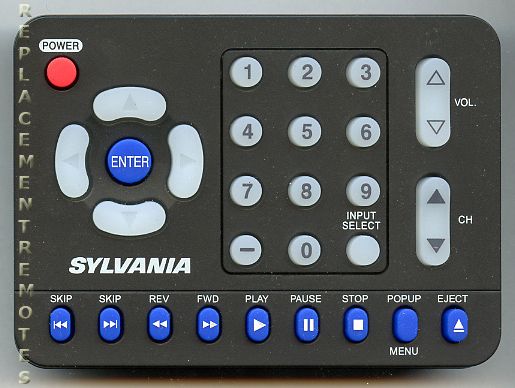 Sylvania NH101UD TV/DVD Remote Control