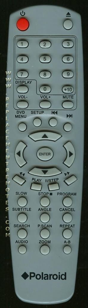 Polaroid J050907 DVD Remote Control