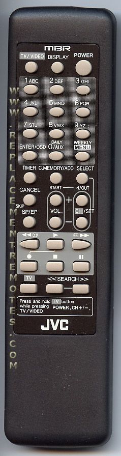 JVC PQ11533 Cable Remote Control