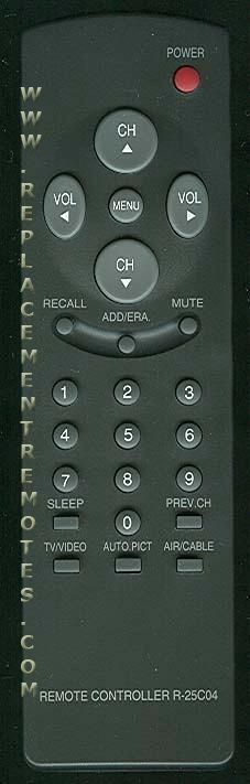 Daewoo R25C04 TV Remote Control