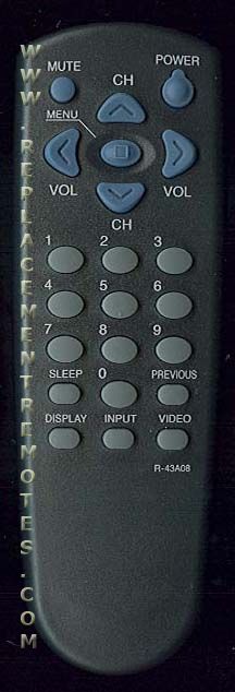 Daewoo R43A08 TV Remote Control