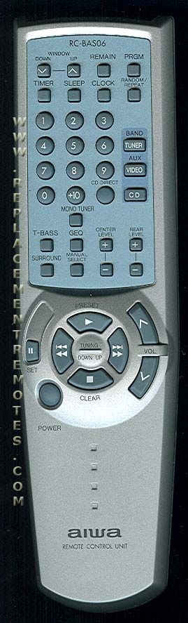 Aiwa RCBAS06 Audio Remote Control