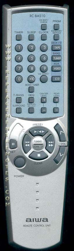 Aiwa RCBAS10 Audio Remote Control