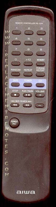 Aiwa RCCD4 Audio Remote Control