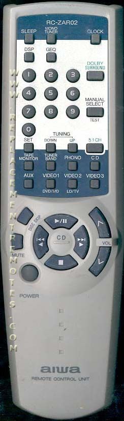 Aiwa RCZAR02 Audio Remote Control