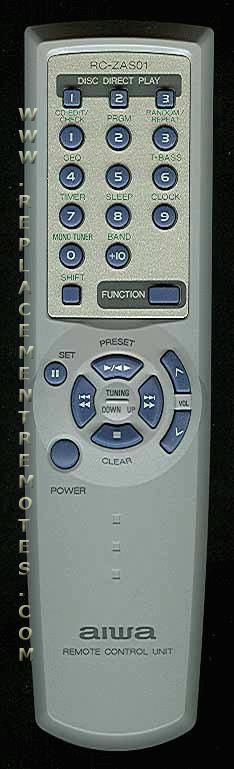 Aiwa RCZAS01 Audio Remote Control