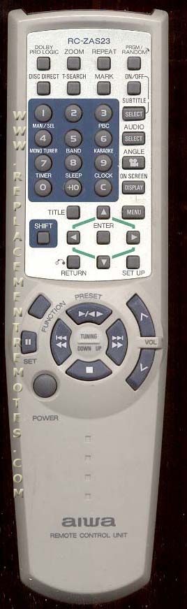 Aiwa RCZAS23 Audio Remote Control