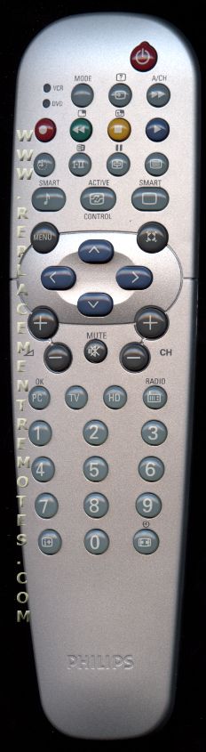 Philips RC19042009/01 DVD/VCR Remote Control