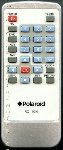 Polaroid RC40H TV/DVD Remote Control