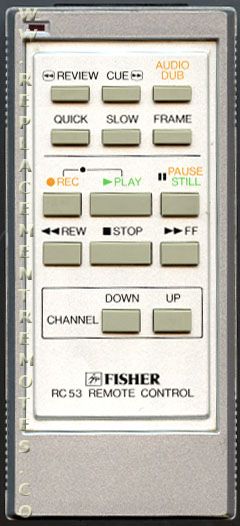 Fisher RC53 VCR Remote Control