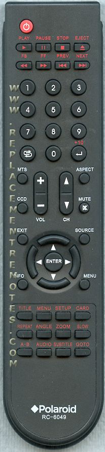 Polaroid RC6049 TV/DVD Remote Control