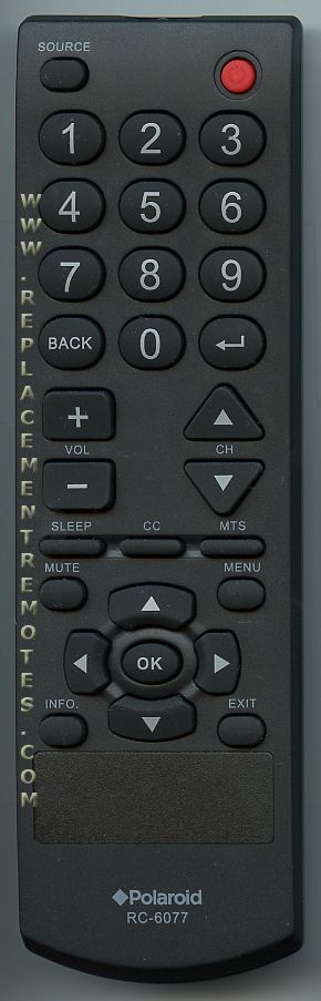 Polaroid RC6077 TV Remote Control